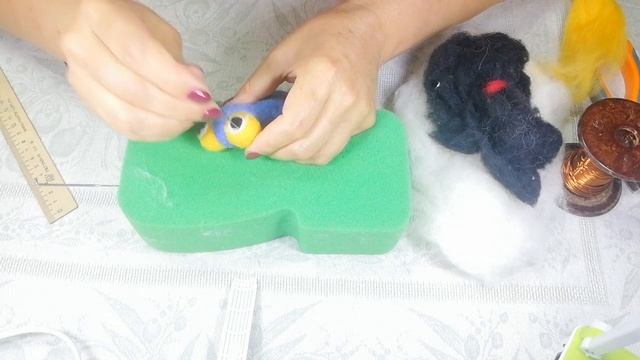 Стрекоза из шерсти. Скульптурное валяние. смотреть онлайн