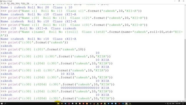 Print statement in Python | Formatting data using Print | format string in Python (Hindi) смотреть онлайн