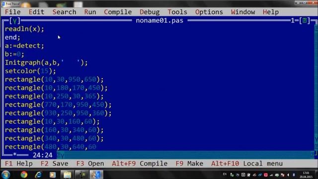 Графика в Free Pascal смотреть онлайн