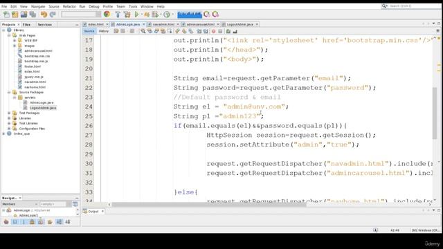 003 Creating login methods in java servlets смотреть онлайн