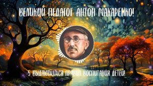 ВОТ КАК НАДО ВОСПИТЫВАТЬ ДЕТЕЙ!!! СОВЕТЫ ВЕЛИКОГО ПЕДАГОГА АНТОНА МАКАРЕНКО!!!