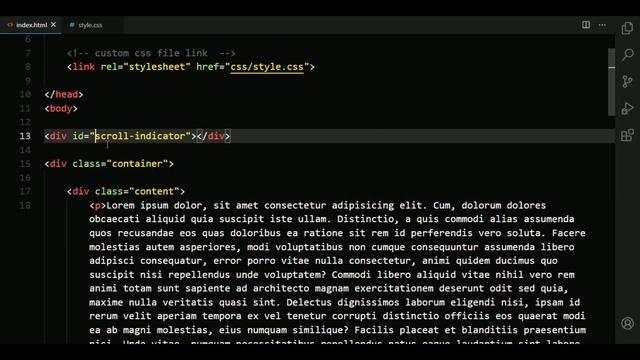 Page Scroll Indicator Using HTML CSS And JAVASCRIPT смотреть онлайн