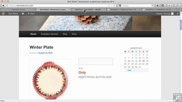 WordPress for E-Commerce - 25/132 - Using Custom Fields Part 2 смотреть онлайн