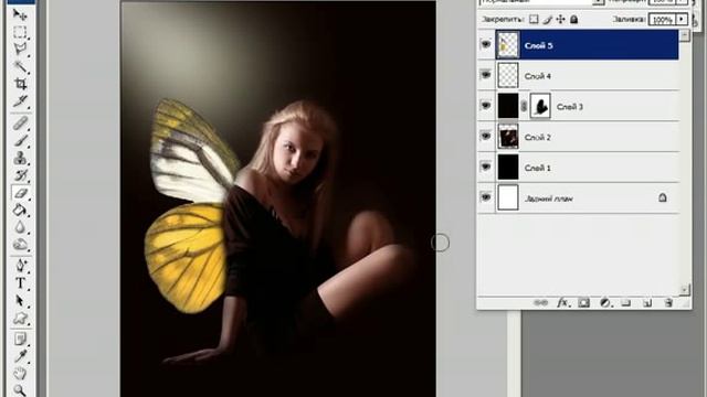 Уроки фотошопа -- Коллаж «Муза» смотреть онлайн