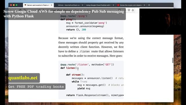Screw Google Cloud AWS for simple no dependency Pub Sub messaging with Python Flask смотреть онлайн