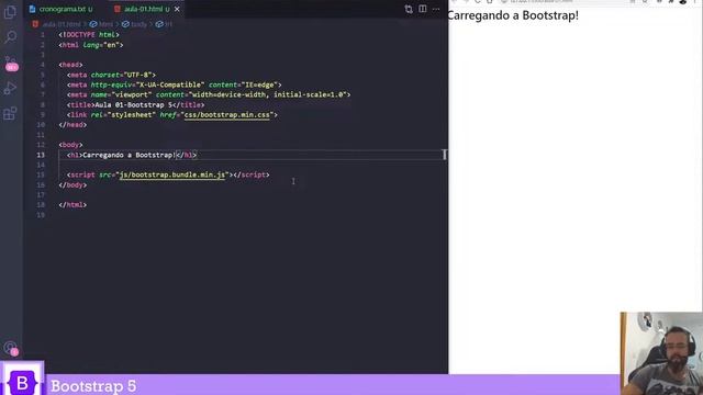Curso Grátis de Bootstrap 5 Básico - Aula 01 смотреть онлайн