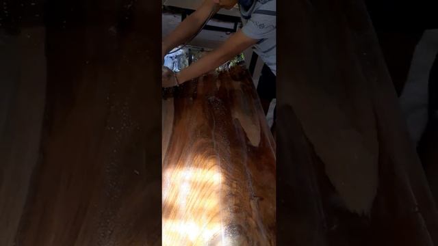 sanding process using 1000 and 2000 sandpaper with watersmooth and shine like glass #part2 #resinar смотреть онлайн