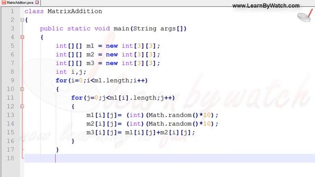 Matrix Addition in JAVA | Learn JAVA with Practical Examples | Vineet Agarwal смотреть онлайн