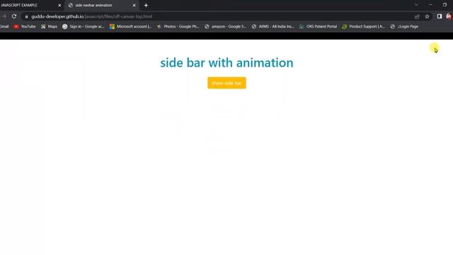 OFFCANVAS TOP NAVBAR MENU IN JAVASCRIPT смотреть онлайн
