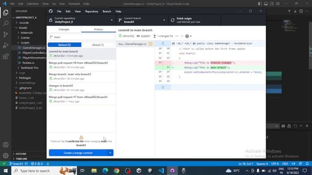 Understanding Conflict: Strategies for Successful Resolution.#git #github #conflict #resolve смотреть онлайн