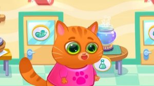 Мультик для детей про котика Бубу | Настя и Bubbu несут рыбку в больницу