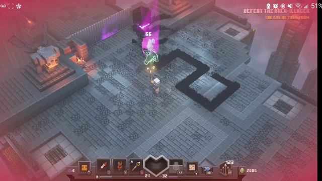Beating the boss at 1 HP/Minecraft Dungeons смотреть онлайн