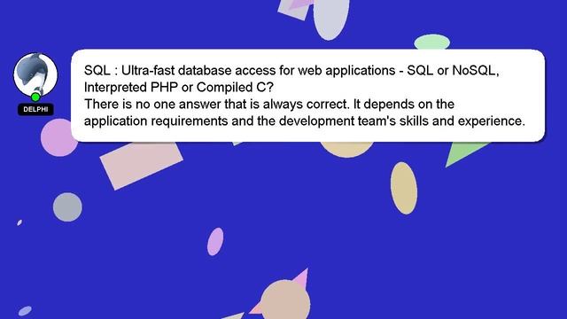 SQL : Ultra-fast database access for web applications - SQL or NoSQL, Interpreted PHP or Compiled C смотреть онлайн