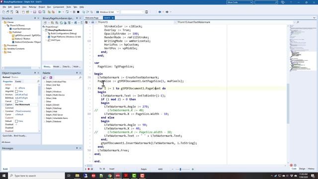 Binary Page Numbers Added to a PDF - Delphi #153 смотреть онлайн
