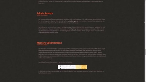 Rust Devblog 194 - Водокачка, система репортов, новый хазмат и оптимизация | Cheper