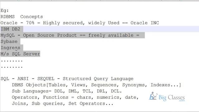 Oracle PL / SQL Video Tutorials Part 2 - Oracle PL / SQL Training - BigClasses смотреть онлайн