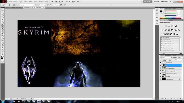 Speedart Episode 3 : Skyrim Wallpaper. смотреть онлайн