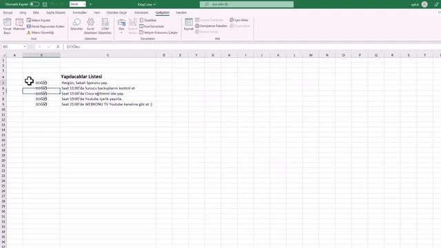 EXCEL ONAY KUTULU YAPILACAKLAR LİSTESİ ŞABLONU OLUŞTURMA смотреть онлайн