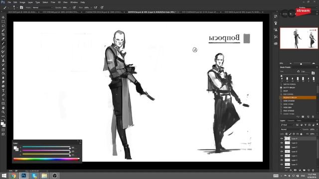 РИСУЕМ ПЕРСОНАЖЕЙ. CG Stream. Игорь Пастернак . Часть 2 смотреть онлайн