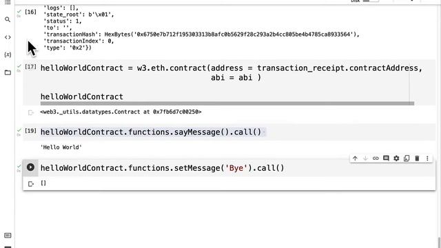 Interact with Ethereum Smart Contract in Python смотреть онлайн