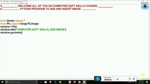 How to Insert Image in Python Turtle | Add image in Python Tkinter | How Add Window Title in Python