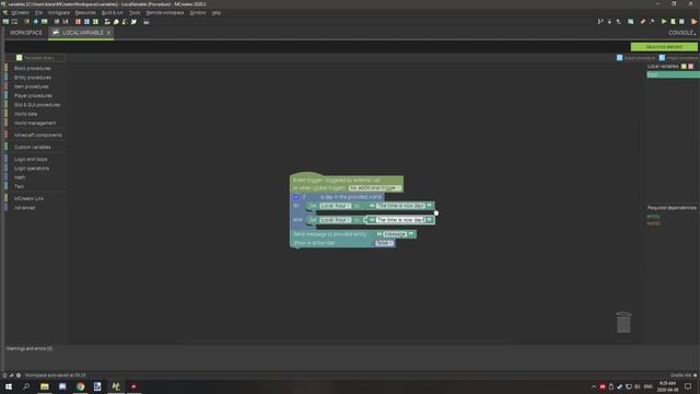 MCreator Tutorial: How to use local variables | Part 3 | 2020.2 смотреть онлайн