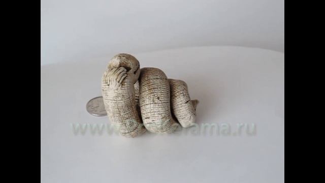 Змея из керамики, сувенир ручной работы смотреть онлайн