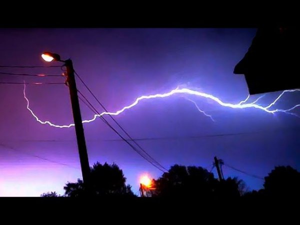 Гроза над Уфой. Замедленная съемка. В кадр попал НЛО, фантом, шаровая молния.