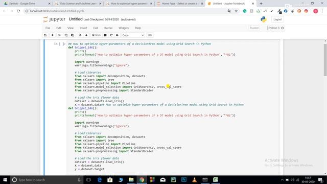 Optimize the hyperparameters of a decision tree model using Grid Search in Python смотреть онлайн