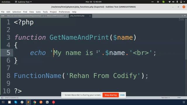 What is PHP Functions and how to use parameters in functions in PHP | PHP for beginners 9 смотреть онлайн