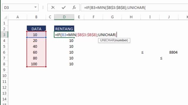 Cara Membuat Rentang Nilai Dari Data Angka di Excel смотреть онлайн