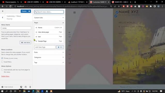 Wordpress Theme Customization 17 смотреть онлайн