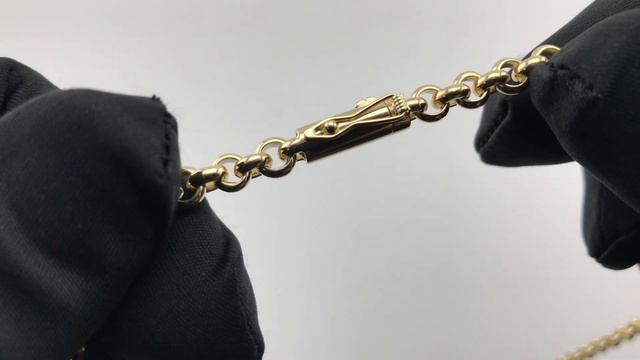 Золотая цепь Шопард, цвет - жёлтый, 585, 52 грамма. Круглая коробка с двумя предохранителями. смотреть онлайн