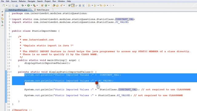 TAMIL WHAT IS STATIC IMPORT IN JAVA DEMO смотреть онлайн