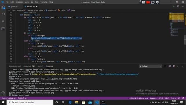 9-how to make a 2D game using python-الحركات الخاصة смотреть онлайн