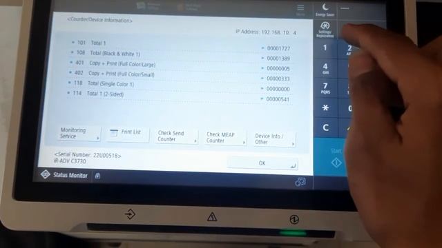 CARA MASUK SERVICE MODE, CANON IRA C3730 смотреть онлайн