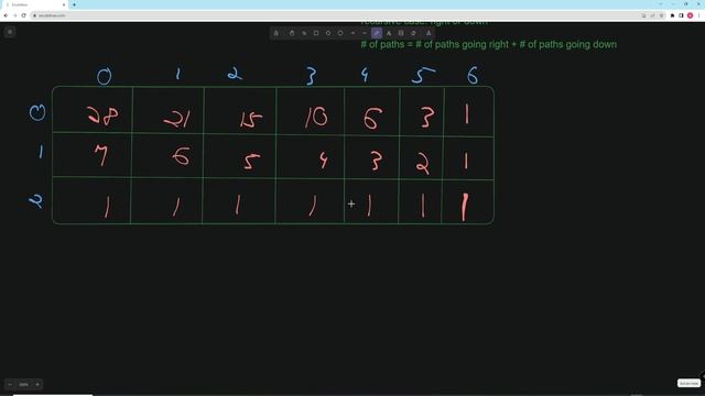 Unique Paths - LeetCode 62 - Python - Dynamic Programming смотреть онлайн