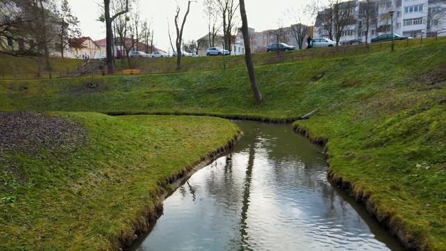 Беларусь. Гродно. Река Городничанка. Парк . Глазами DJI Mini 3 Pro смотреть онлайн