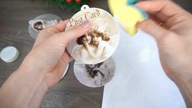 Елочные игрушки в стиле винтаж с лепниной своими руками / Винтажные новогодние игрушки смотреть онлайн