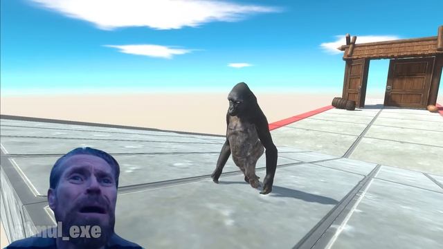 Run Away from the Saw and Knock Down the Tower - Animal Revolt Battle Simulator смотреть онлайн