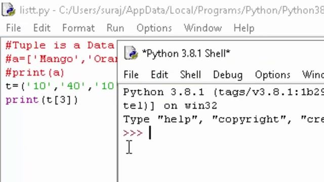 Tuple Data type in Python in Hindi and english смотреть онлайн
