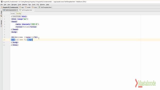 AngularJS 2 - Data Binding (interpolation binding and property binding) смотреть онлайн