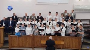 Пасхальный гимн, исполненный в Харцызской баптистской церкви