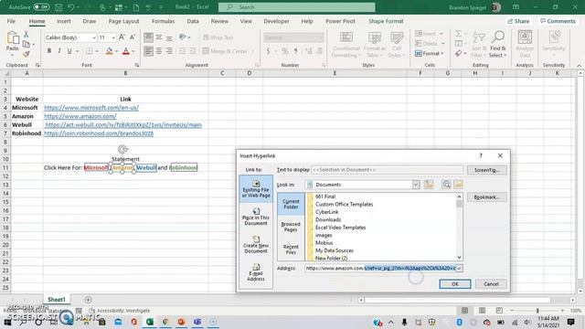 How To Insert Multiple Hyperlinks Into The Same Cell In Excel! смотреть онлайн