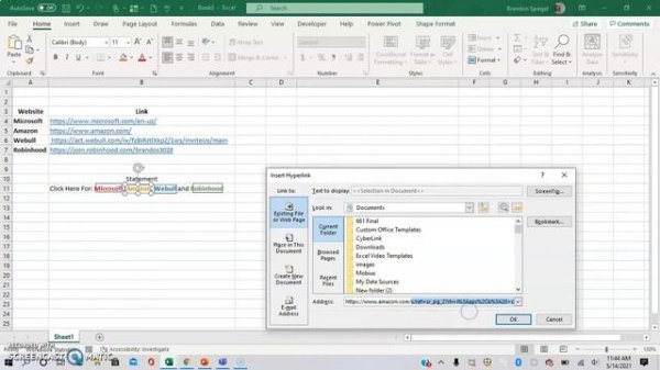How To Insert Multiple Hyperlinks Into The Same Cell In Excel!