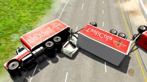 Подборка аварий с фурами. Аварии машин в игре симуляторе.mp4