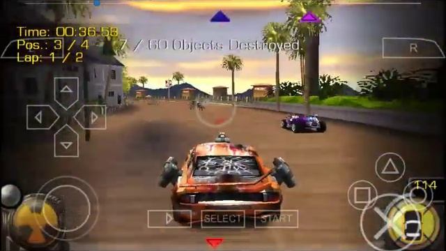 Full Auto 2 Battlelines [PPSSPP] Gameplay - #1 "Sidewinder's Territory Showdown!" смотреть онлайн