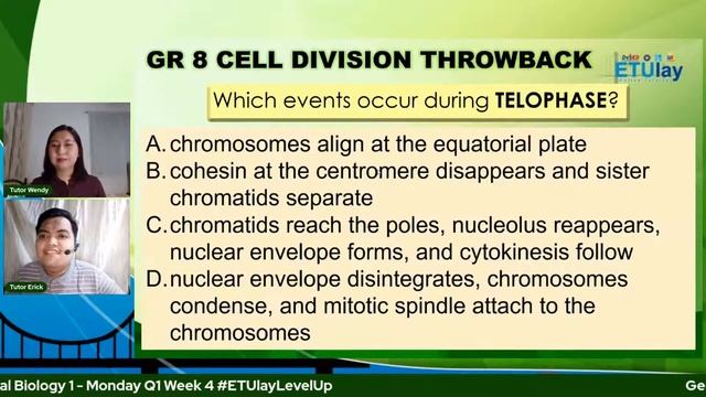 General Biology 1 - Monday Q1 Week 4 Cell Division and Diseases from Cell Malfunction смотреть онлайн