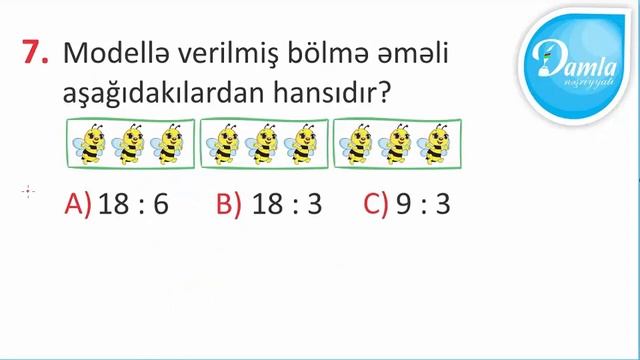 Damla – 2-ci sinif Riyaziyyat yarpaq test – Test 59 смотреть онлайн