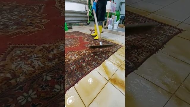 Вымываем жёлтую пахнущую жидкость из ковра после замачивания смотреть онлайн